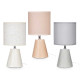 LAMPE DE TABLE EN CERAMIQUE CONIQUE ASSORT 3