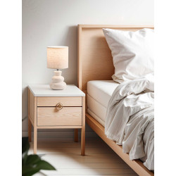 LAMPE DE TABLE EN CERAMIQUE TRIANGULAIRE ASSORT 3