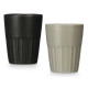 BICCHIERE CAFE CON LATTE ASS 2 GRIGIO NERO 300 ML