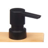 BAMBOO DISPENSER WITH SQUARE BLACK CAP