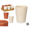 VERRE À CAFÉ LATTE ASSORT 2 BRUN BEIGE 300ML
