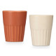 BICCHIERE CAFFE CON LATTE ASS 2 MARRONE BEIGE 300 