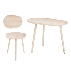 OVAL COFFEE TABLE NATURAL