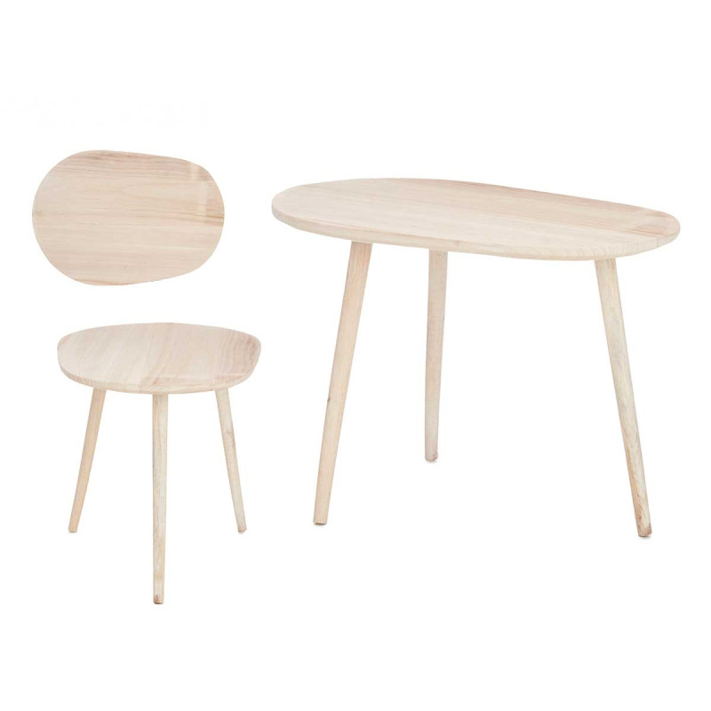 OVAL COFFEE TABLE NATURAL
