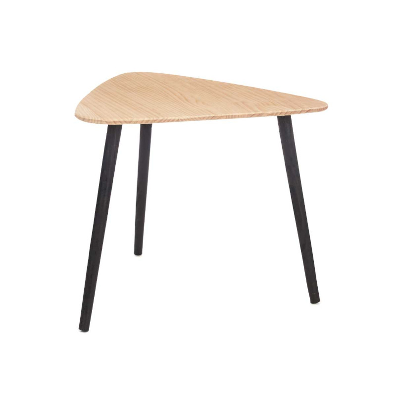 TRIANGLE COFFEE TABLE BLACK NATURAL