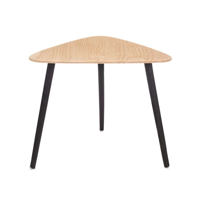 TRIANGLE COFFEE TABLE BLACK NATURAL