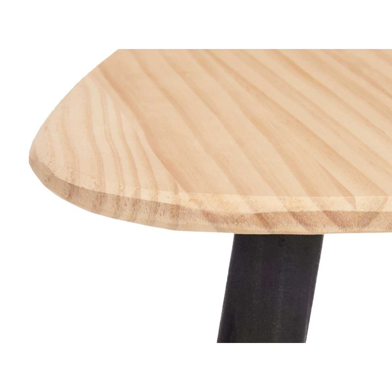 TRIANGLE COFFEE TABLE BLACK NATURAL