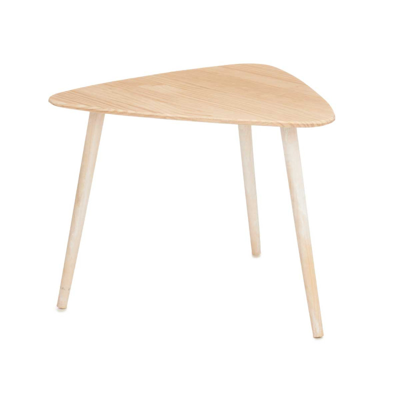 TRIANGLE COFFEE TABLE WHITE NATURAL