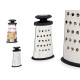 STEEL GRATER WITH BLACK SILICONE HANDLE