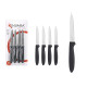 SET 4 BLACK NORMAL KNIVES 