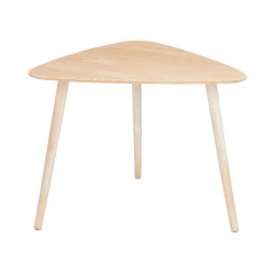 TABLE BASSE TRIANGLE NATUREL BLANC