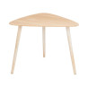 TABLE BASSE TRIANGLE NATUREL BLANC