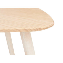 TRIANGLE COFFEE TABLE WHITE NATURAL