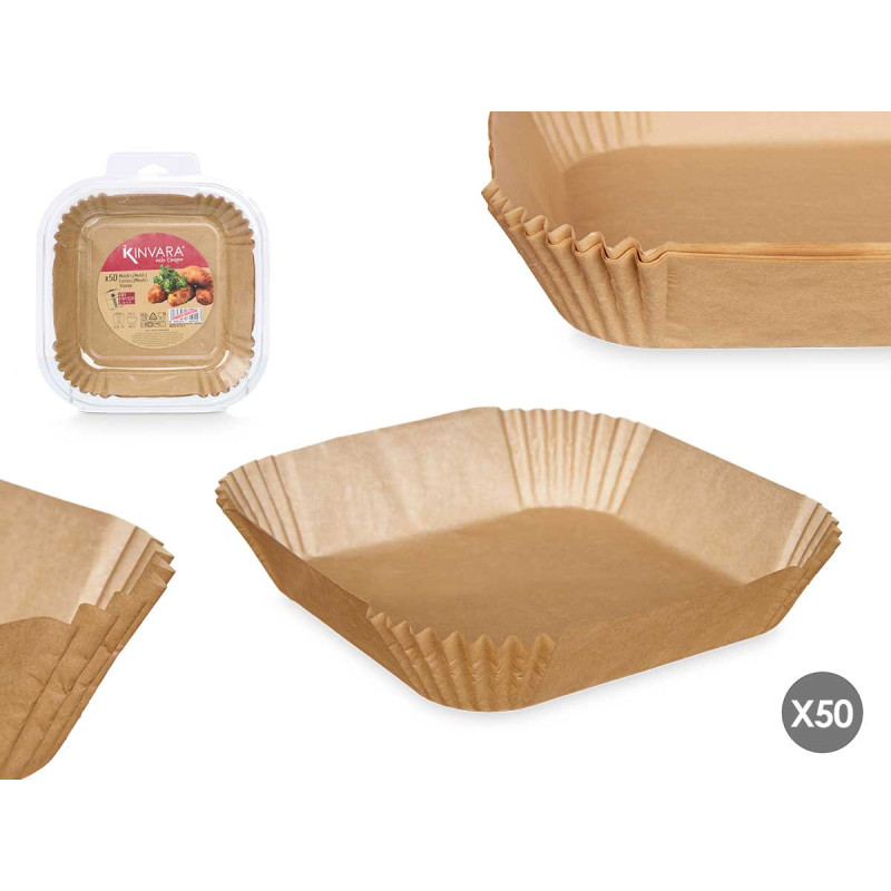 SET 50 PZ STAMPO CARTA FRIGGITRICE ARIA QUADRAT PI