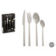 SET 16 CUTLERY PCS MATTE SILVER 