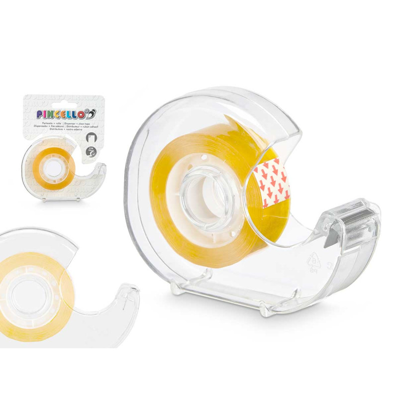STICKY TAPE DISPENSER AND ROLL 27M X 1,8CM