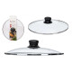 GLASS LID SILVER EDGE 26CM