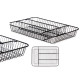 METAL CUTLERY TRAY 4 COMPARTMENTS BLACK
