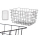 CESTO METAL RECTANGULAR PRETO GRD