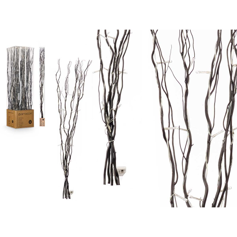 RAMO VARAS PRETO 30 LEDS 90CM