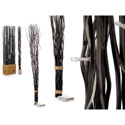 BOUQUET RAMI NERO 30 LED 120CM