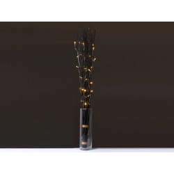 BOUQUET RAMI NERO 30 LED 120CM