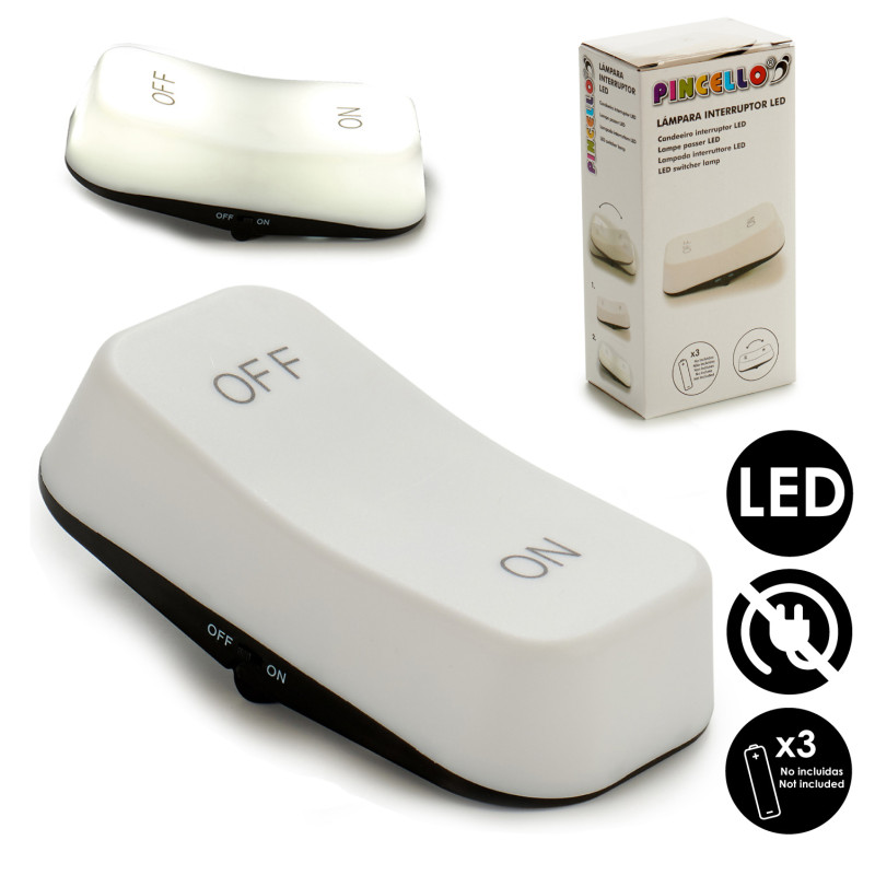 LAMPE PLASTIQUE LED INTERRUPTEUR ON OFF