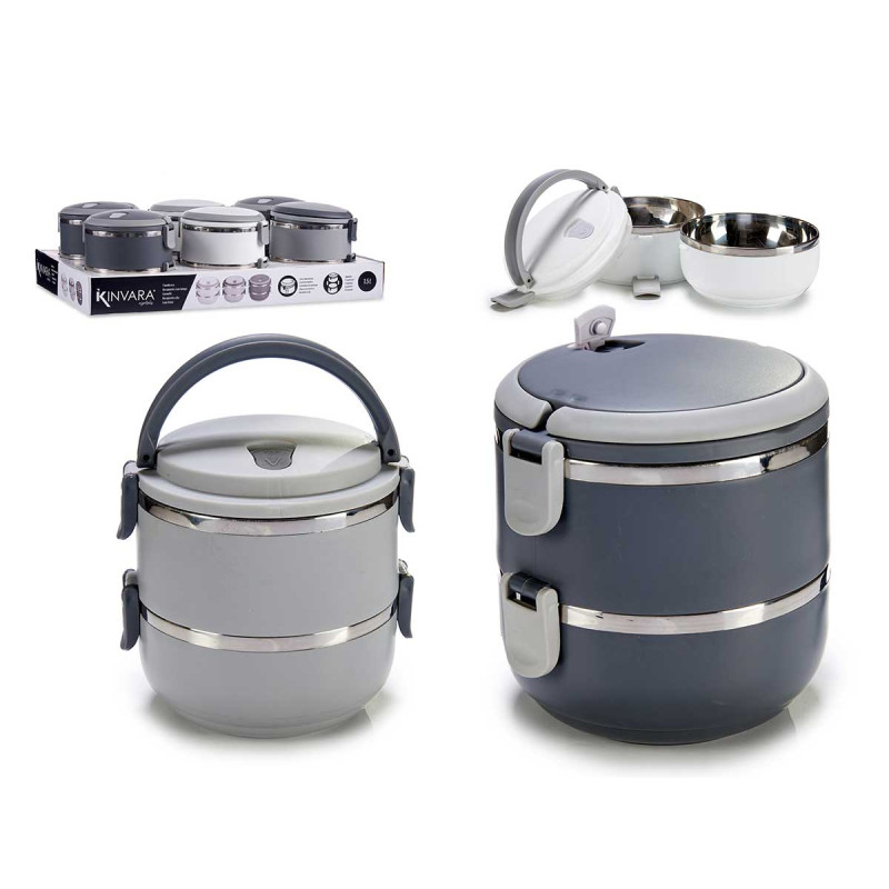 TUPPER DOUBLE 1500 ML SURT 3 COLORES