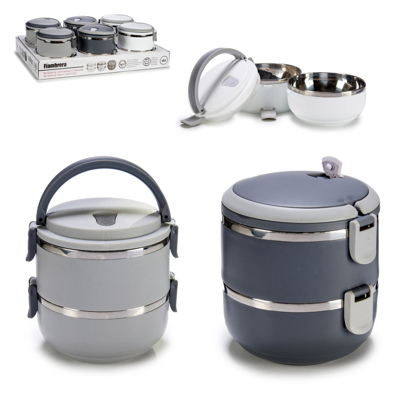 PORTAPRANZO DOPPIO 1500 ML ASS 3 COLORI