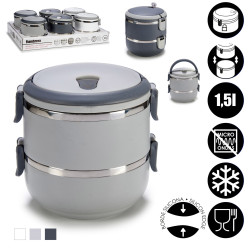 TUPPER DOUBLE 1500 ML SURT 3 COLORES