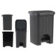 GR 20L GREY ELEGANCE WASTEPAPER BASKET  