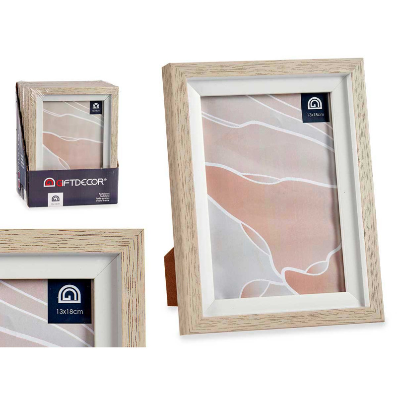 13X18CM WHITE EDGE NATURAL PHOTO HOLDER