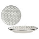 ASSIETTE PLATE 24CM GREC NOIR