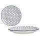 PLATO LLANO 24CM GRIEGO AZUL