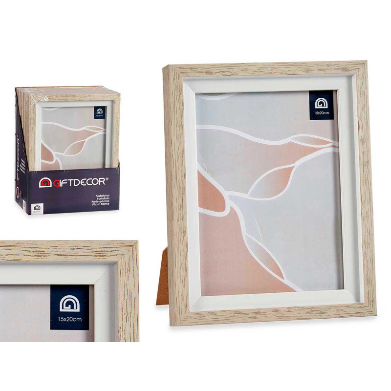 15X20CM WHITE EDGE NATURAL PHOTO HOLDER
