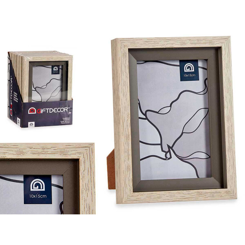 10X15CM GREY EDGE NATURAL PHOTO HOLDER