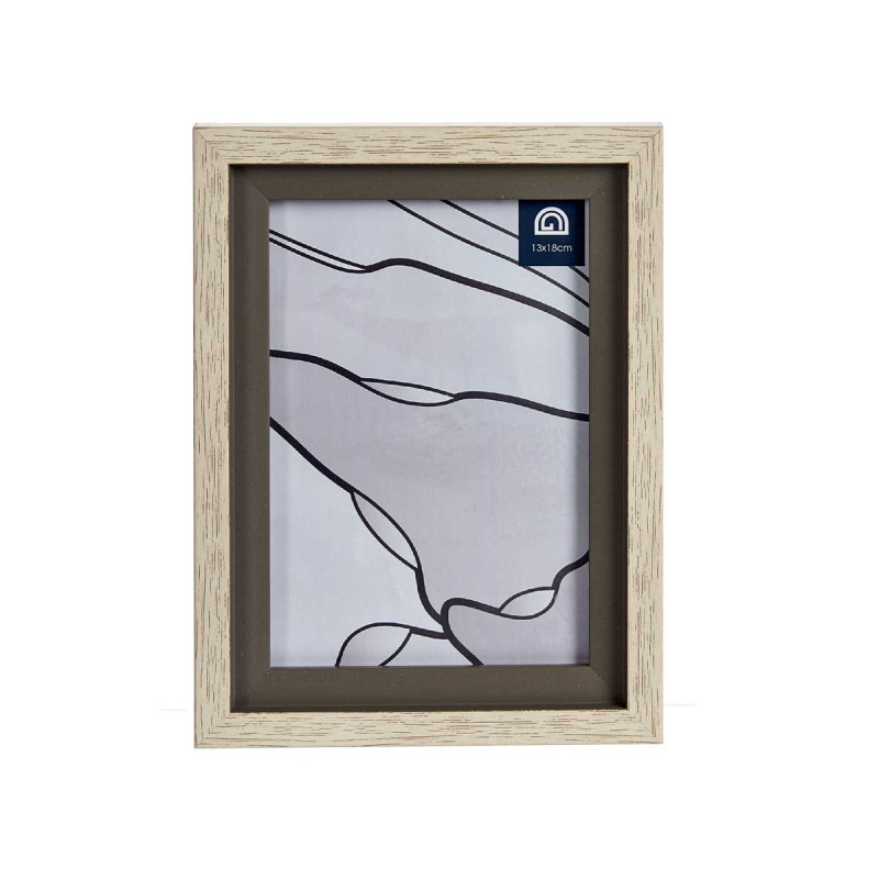 PORTEPHOTO NATUREL REBORD GRIS 13X18CM