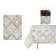 TOVAGLIA TELA ANTIMAC 140X180CM ROMBI BEIGE