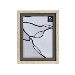 15X20CM GREY EDGE NATURAL PHOTO HOLDER