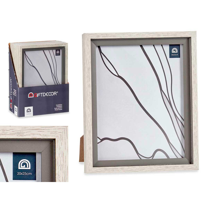 20X25CM GREY EDGE NATURAL PHOTO HOLDER