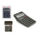CALCULADORA MED SOLAR 2COL NEGRO BLANCO