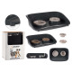 ASSIETTE ABREUVOIR AVEC PLATEAU SET 2 COULEURS