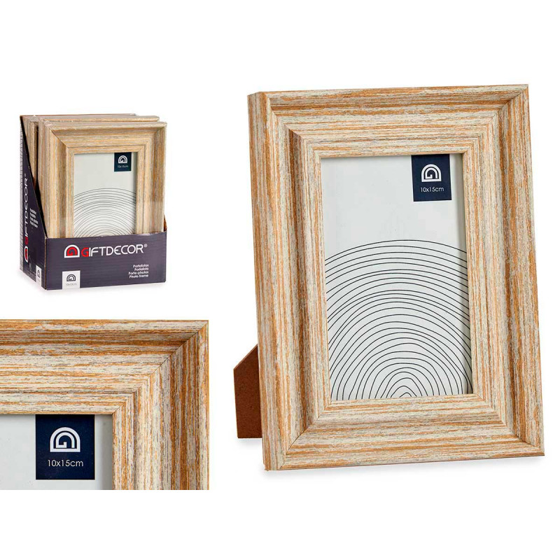 10X15CM GOLD WOODEN EFFECT PHOTO HOLDER
