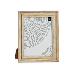 PORTAFOTOS EFECTO MADERA ORO 20X25CM