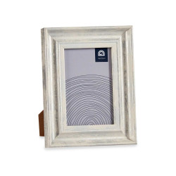 MOLDURA NATURAL BORDA PRATEADA 10X15CM 