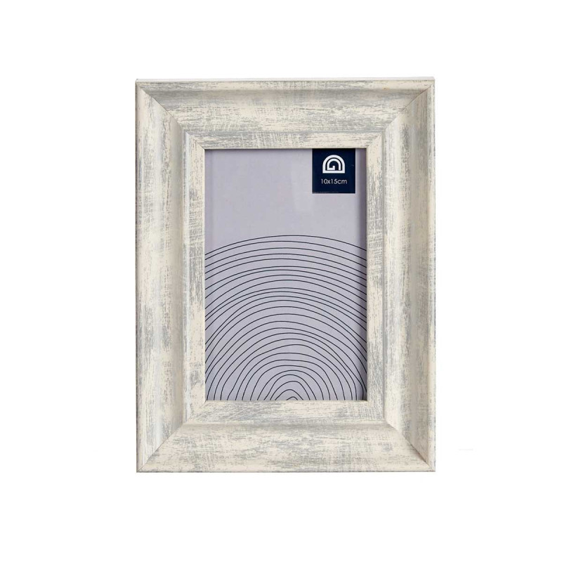 10X15CM SILVER WOODEN EFFECT PHOTO HOLDER