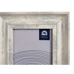 PORTEPHOTO EFFET BOIS ARGENTE 10X15CM