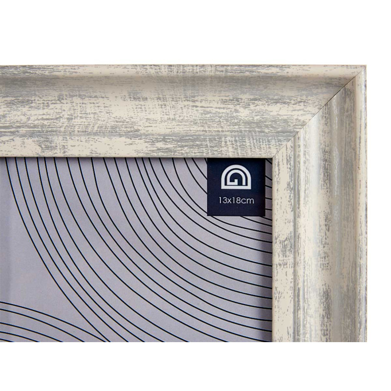 13X18CM SILVER WOODEN EFFECT PHOTO HOLDER