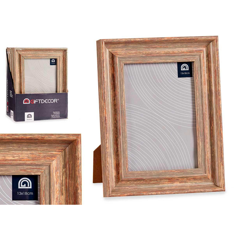 13X18CM COPPER WOODEN EFFECT PHOTO HOLDER