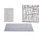SILVER PLASTIC RECTANGULAR TABLECLOTH 